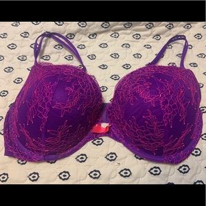 Purple and pink lace Victoria’s Secret Bra